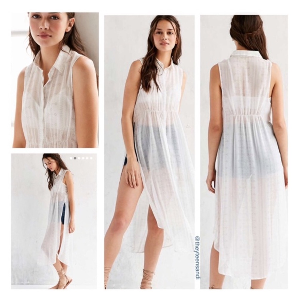 Urban Outfitters Kimchi Blue Rosalind Maxi Shirt